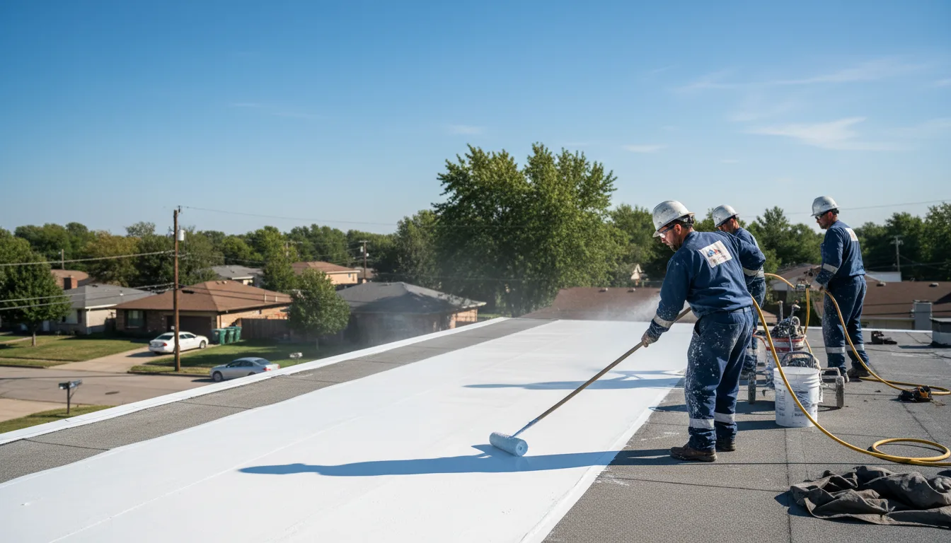 Commercial roof coating in Newtown, MO near me
